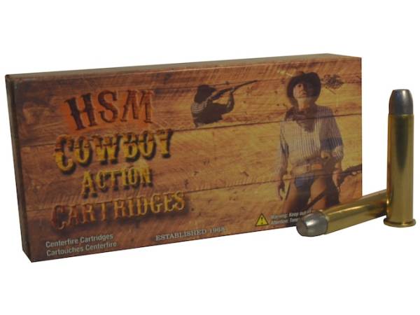 HSM Cowboy Action 45-70 Government Ammo 405 Grain Flat Nose Box of 20