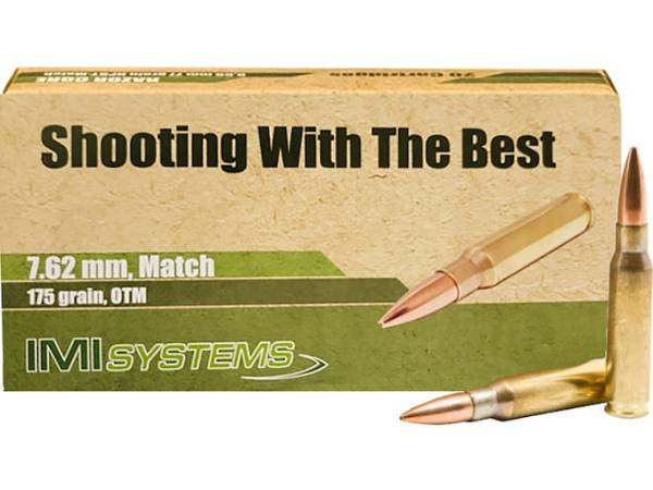 IMI Ammunition Razor Core 7.62x51mm NATO Ammo 175 Grain Sierra GameKing Jacketed Hollow Point