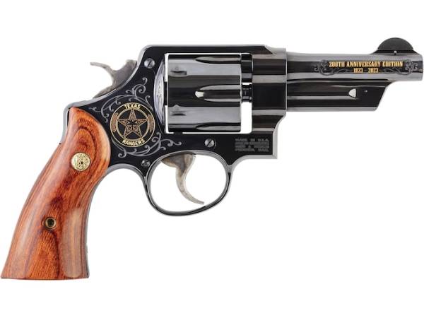 Smith & Wesson Model 20 Texas Rangers 200th Anniversary Revolver 357 Magnum 4" Barrel 6-Round Blued Wood - Image 4