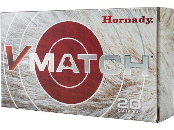 Hornady V-Match 6mm Advanced Rifle Cartridge (6mm ARC) Ammo 80 Grain Hornady ELD-VT Polymer Tip Box of 20