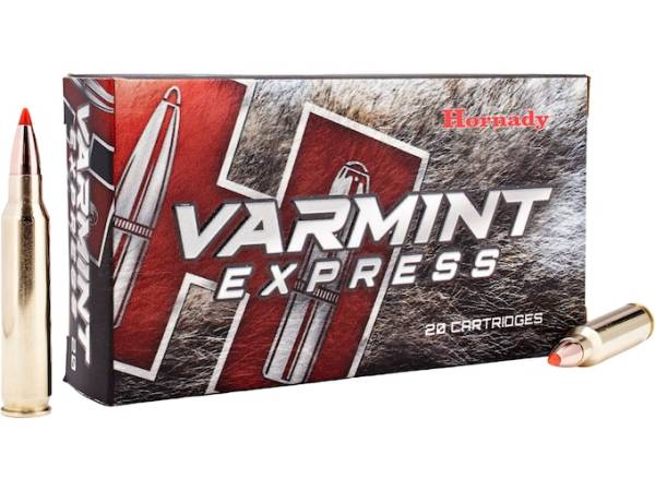 Hornady Varmint Express 223 Remington Ammo 55 Grain Hornady V-Max Polymer Tip